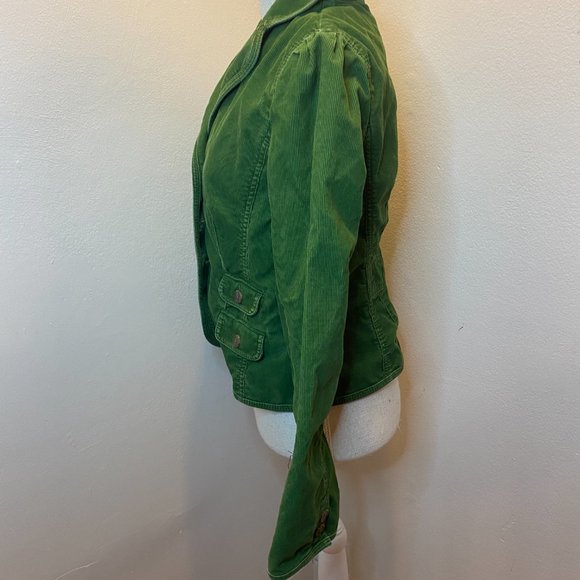 Ann Taylor Loft Womens Green Long Sleeves Corduroy Casual Jacket Size 8 - Picture 5 of 11